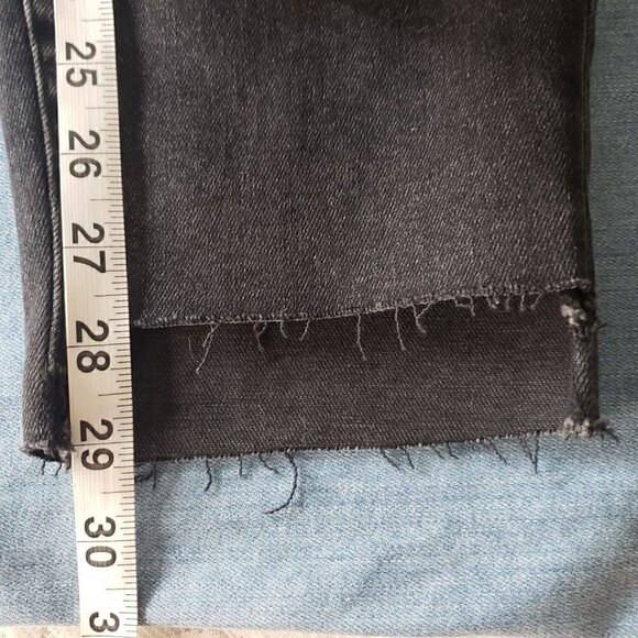 NWT Good American PLUS SZ 24 Good Waist High Waist Step Hem Black Stretch Jeans - Picture 6 of 13